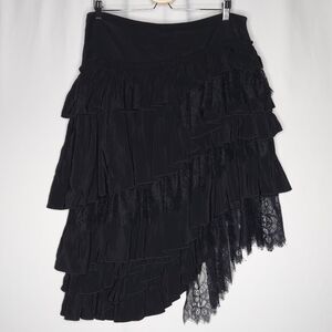 Zara Black Asymmetrical Skirt